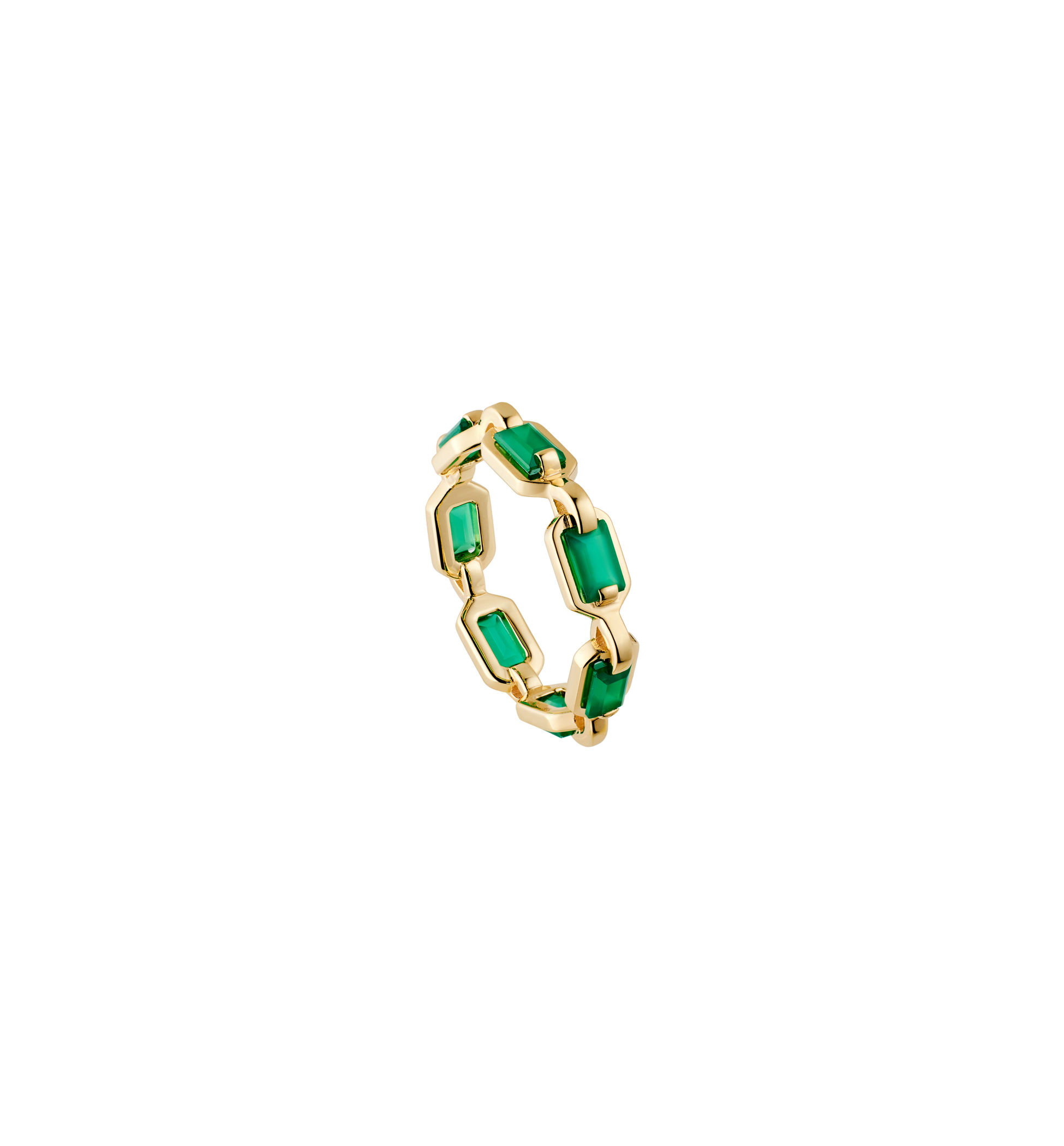Generosity ring in Yellow gold Agate | Lito Fine Jewelry