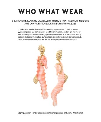 Seahorse Corals Diamond Earrings 