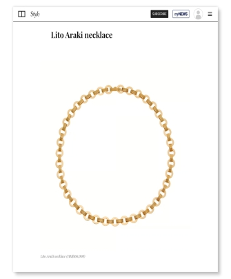 Lito araki necklace